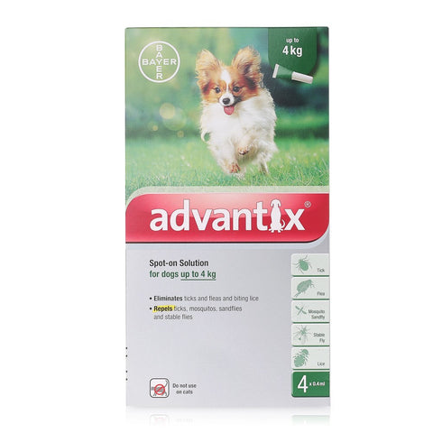 Advantix for Dogs - Parasite Treatment - Pack Of 4 Spot-On Pipettes