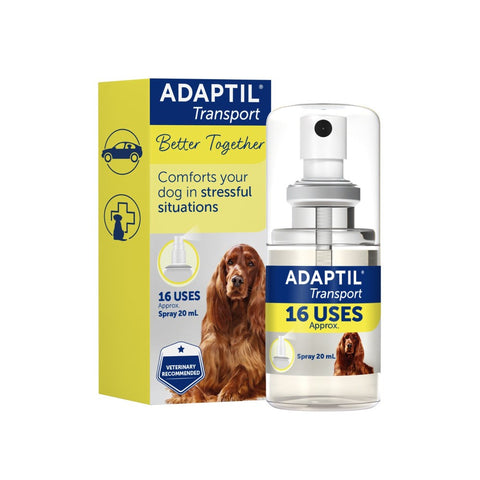 Adaptil Dog Transport Anxiety Spray- For Travelling - 20ml - Veterinary Approved