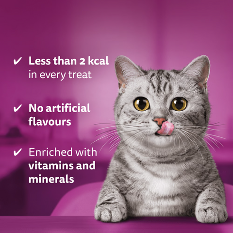 WHISKAS Dentabites Adult Cat Treats with Chicken 40g