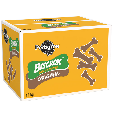 PEDIGREE BISCROK GRAVY BONES Biscuits Dog Treats 10kg