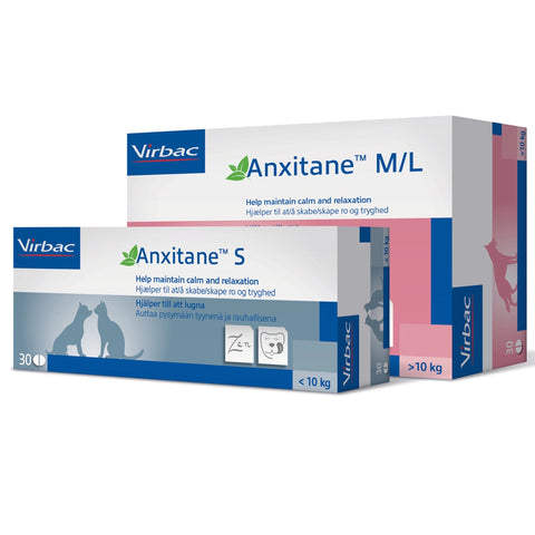 Anxitane Chewable Tablet For Cats & Dogs - Calming Treatment - Pack of 30 (Sizes S/M/L)