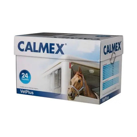 Calmex for Horses - 24 Sachets - Non-Sedating Complementary Feed For Nervous Horses