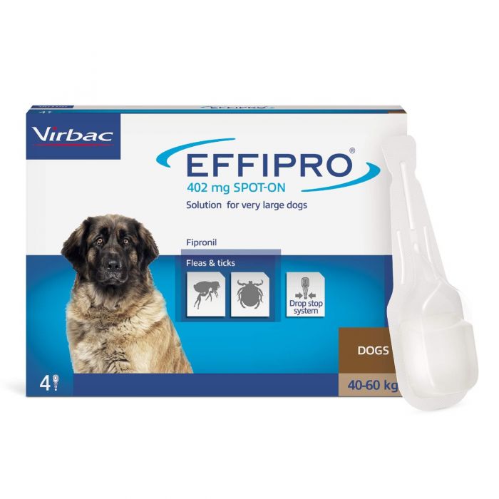 Effipro spot on for dogs 4 pipettes