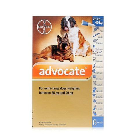 Advocate for Dogs 400 Spot On -  Extra Large Dogs > 25-40 kg