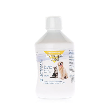 Nutriscience Omega Aid - Skin and Coat Supplement 500ml