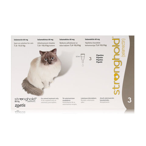 Stronghold Spot-On Solution for Extra Large Cats 60mg (7.6kg-10kg)