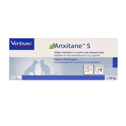 Anxitane Chewable Tablet For Cats & Dogs - Calming Treatment - Pack of 30 (Sizes S/M/L)