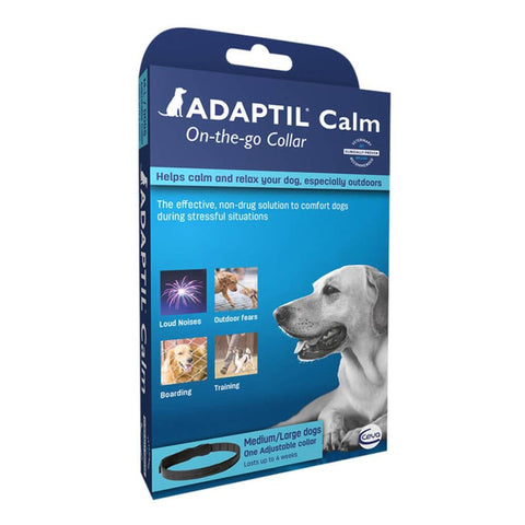 Adaptil Calm On-the-Go Adjustable Collar - Medium-Large Dog - Calming Aid