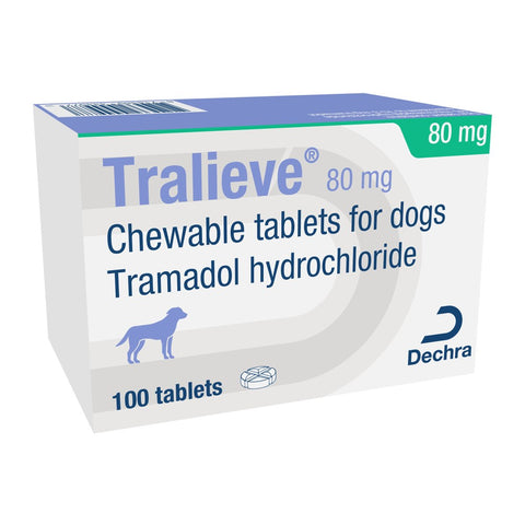 Tralieve 80mg Chewable Tablets for Dogs
