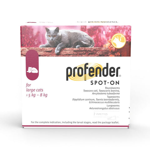 Profender® Spot-On Solution for Large Cats (5kg-8kg) 2 pipettes
