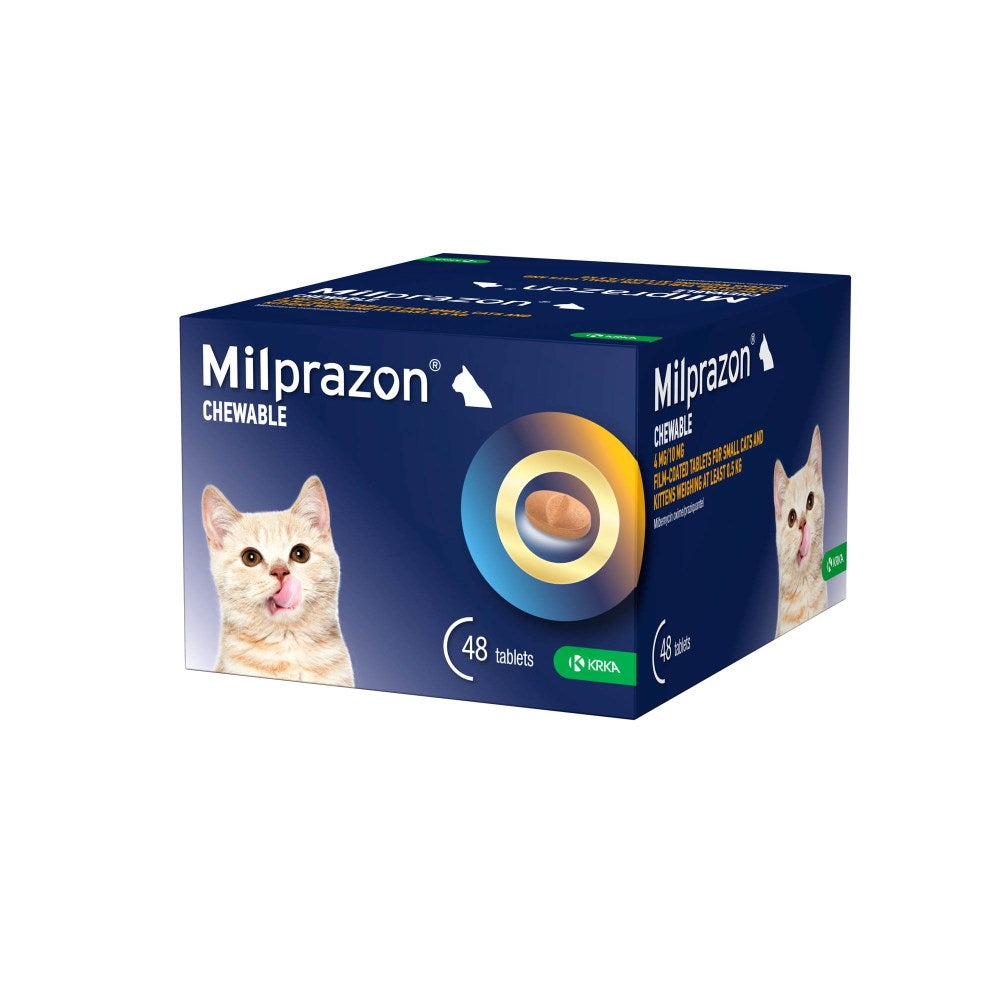 Milprazon 4mg/10mg Chewable Tablets for Small Cats & Kittens