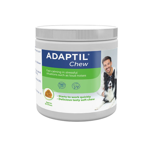 Adaptil Dog Chews - 30 Tablets - Fast Calming Aid