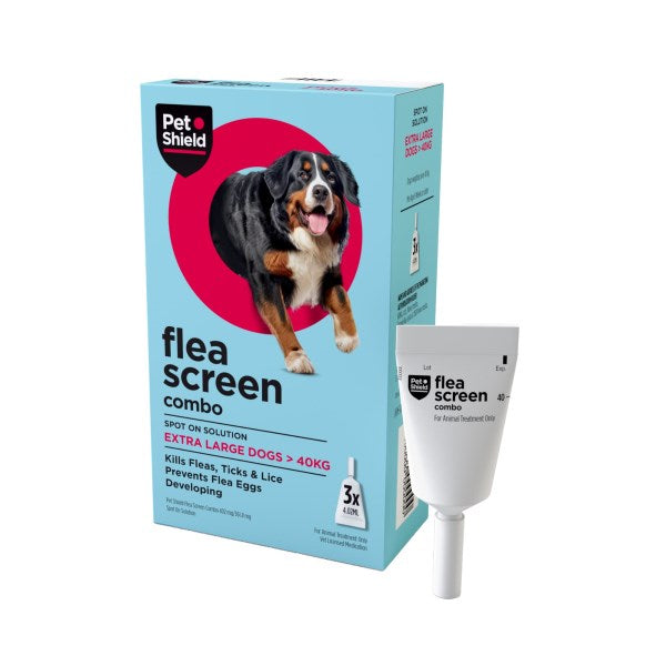Flea Screen Combo Spot on for dogs - XL Dogs (40-60kg) 3 pipettes