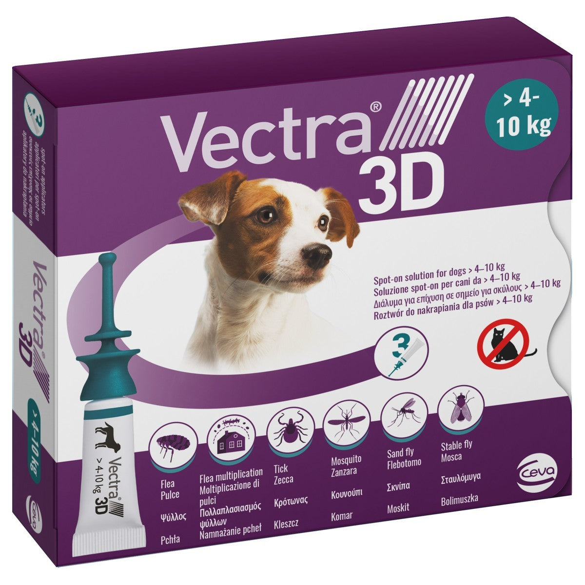 Vectra 3D for Dogs - 3 pipettes
