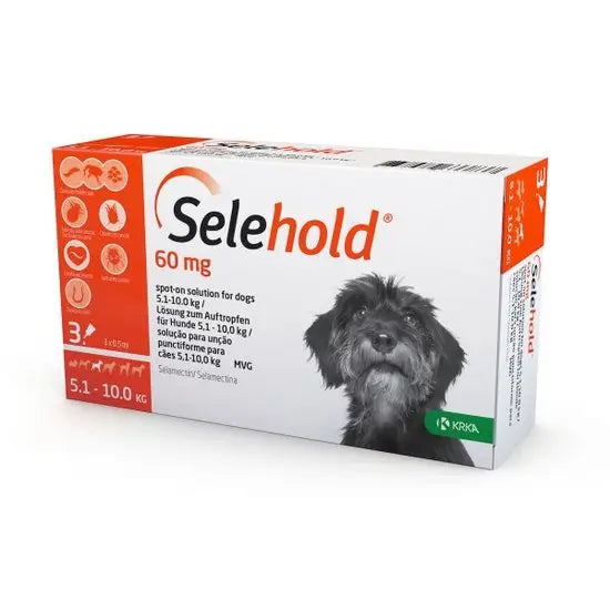 Selehold Dog Small 60mg/0.5ml - 3 Pipettes