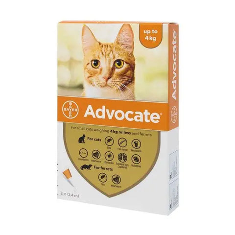Advocate 40 Spot-On for Small Cats (up to 4kg) and Ferrets