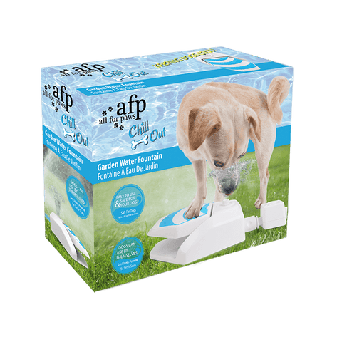 Elevated Water Fountain For Dogs - All For Paws Chill Out Garden Water Fountain