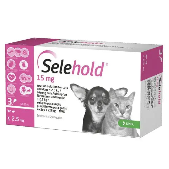 Selehold Spot-On for Puppies and Kittens - 3 Pipettes