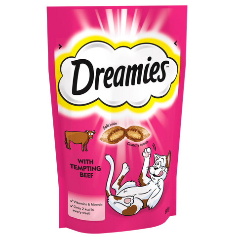Dreamies Cat Treat Biscuits with Beef 60g