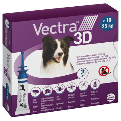 Vectra 3D for Dogs - 3 pipettes