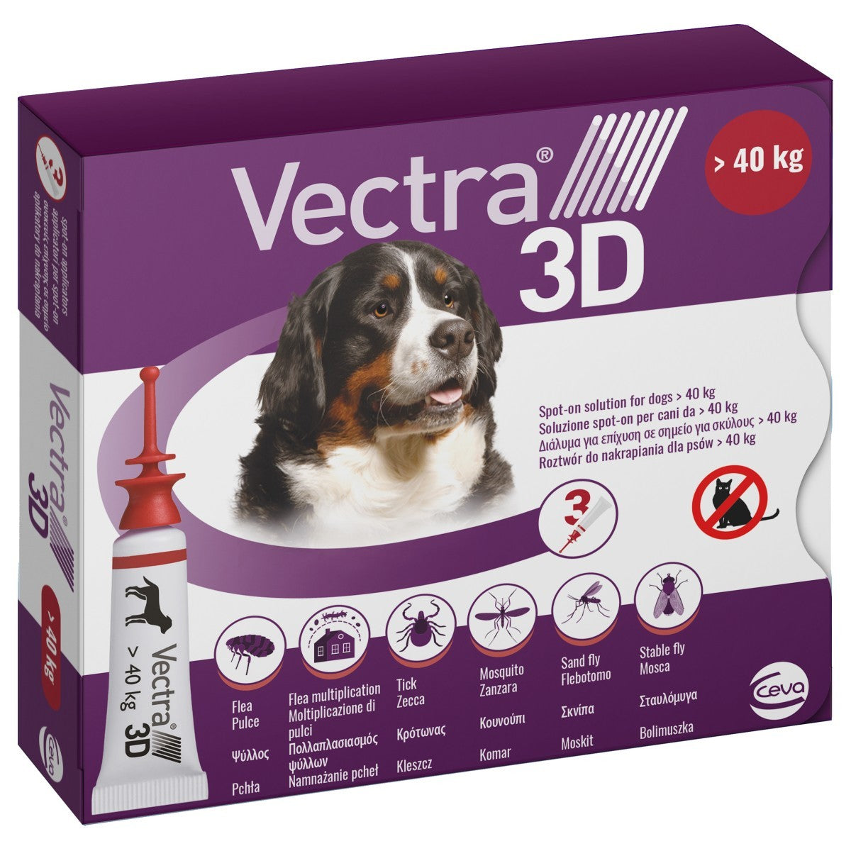 Vectra 3D for Dogs - 3 pipettes