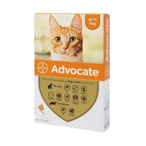 Advocate 40 Spot-On for Small Cats (up to 4kg) and Ferrets