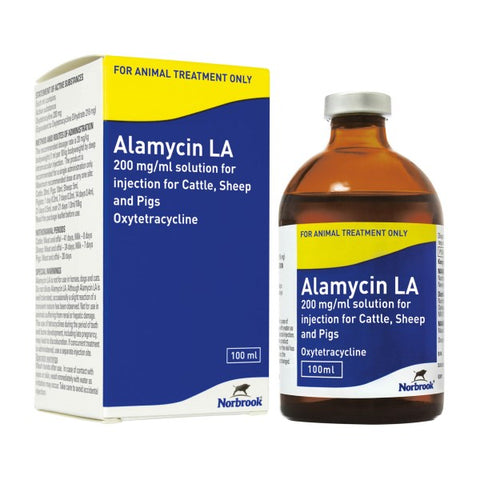 Alamycin LA 200mg/ml Solution for Injection - 100ml