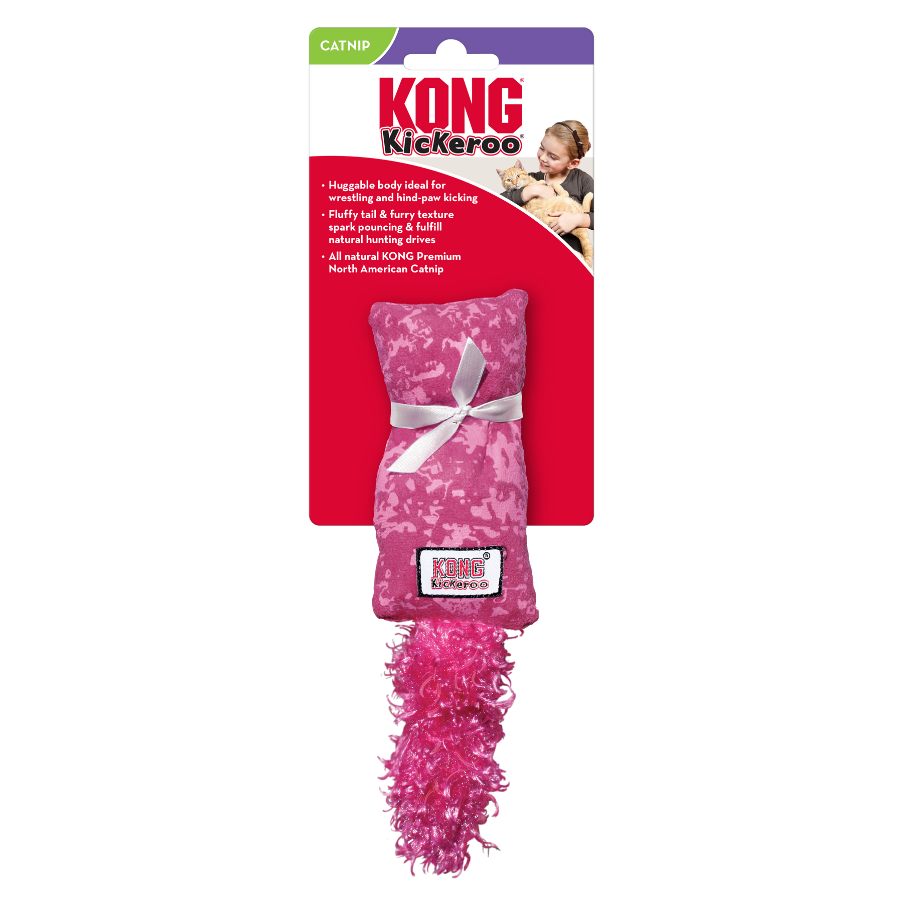 Kickerroo Kong Catnip Kitten Kickeroo Assorted