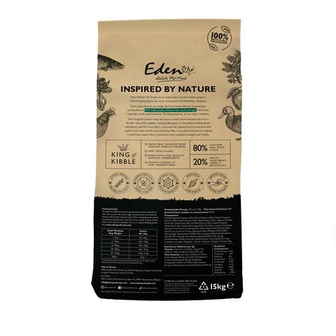 Eden 80/20 Original Working And Sporting Dog Food 15kg