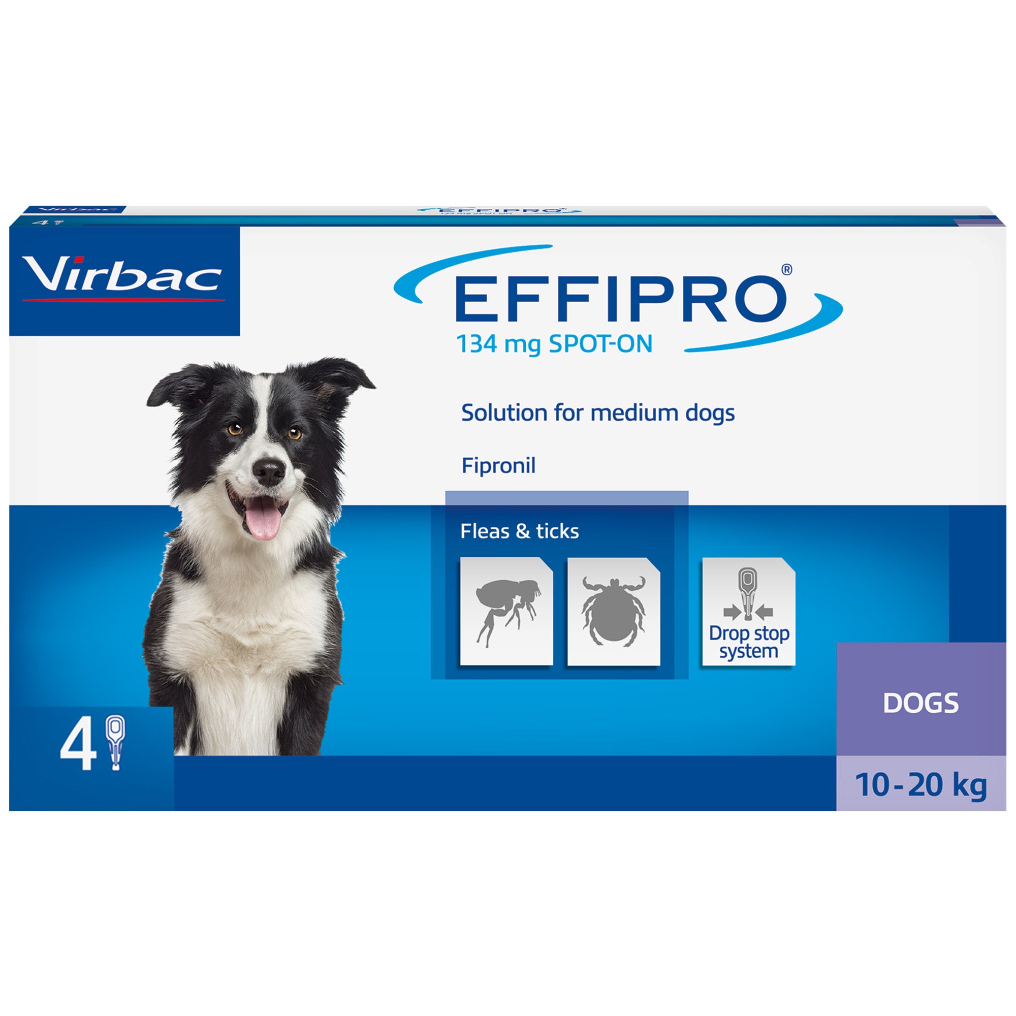 Effipro Spot-On Treatment for Dogs - 4 Pipettes
