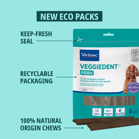 VeggieDent® FR3SH™ Dental Chews for Dogs