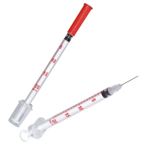 Insulin Syringe 0.5ml 29G U-40 pack of 100