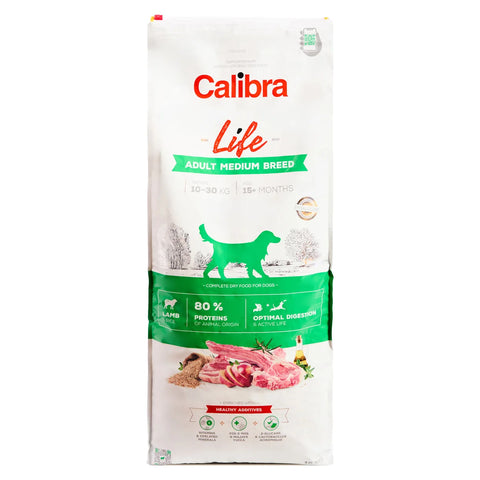 Calibra Adult Life Medium Breed Lamb Dog Food