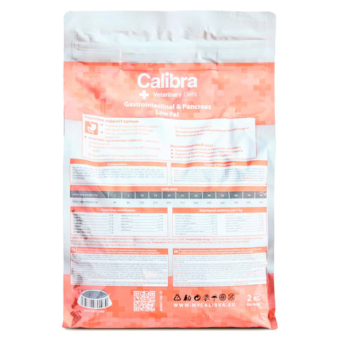 Calibra Veterinary Diets Gastrointestinal & Pancreas Low Fat Dry Dog Food