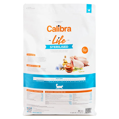 Calibra Cat Life Sterilised Dry Cat Food with Chicken