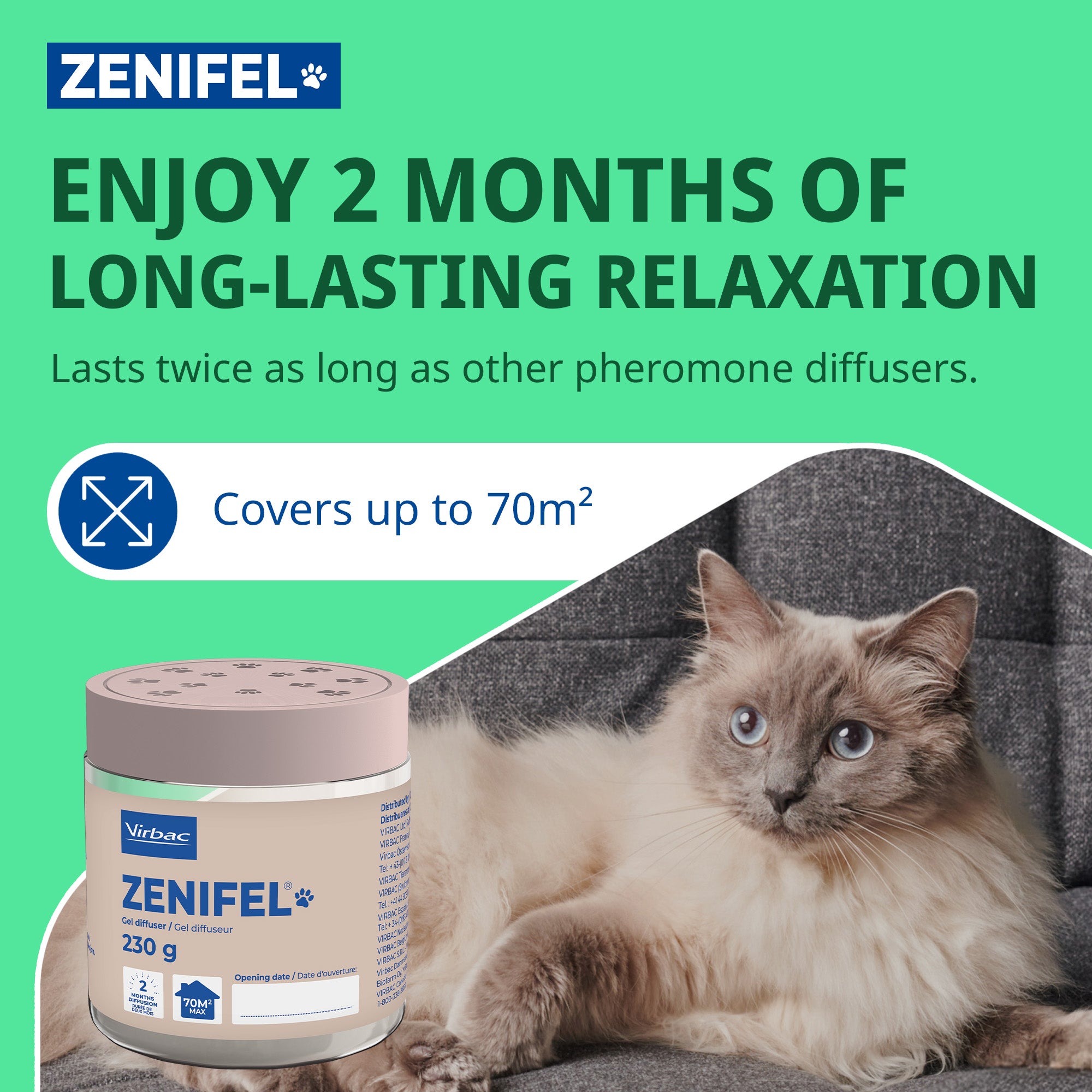 Zenifel Calming Gel Diffuser for Cats – VetMedi.co.uk