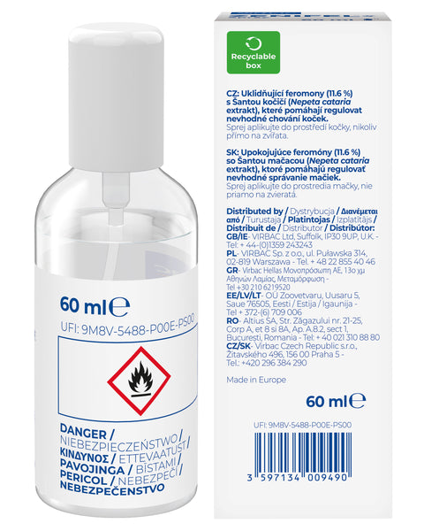 Zenifel Calming Spray for Cats 60ml