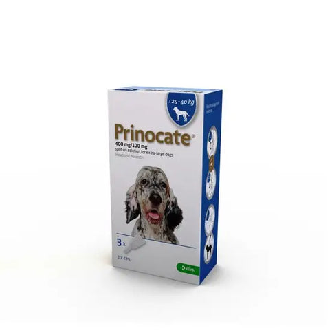 Prinocate Spot-On Flea and Worm Treatment for Extra Large Dogs (25-40kg) 3 pipettes