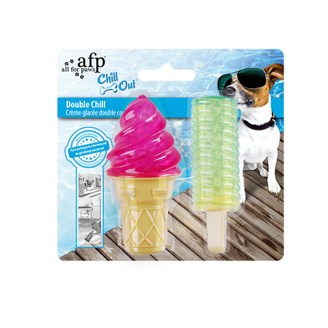 Cooling Toys For Dogs - All For Paws Chill Out Double Chill Toys - Freezable Toys (2Pack)