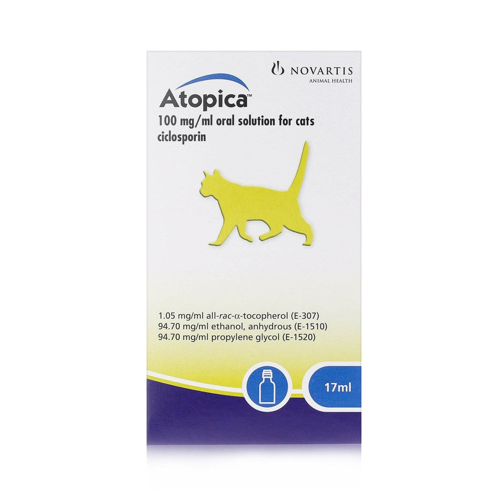 Atopica 100mg/ml Oral Solution for Cats & Dogs VetMedi.co.uk