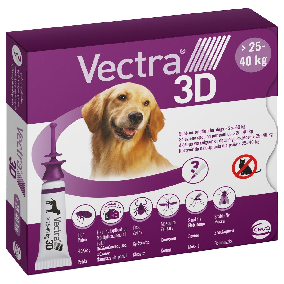 Vectra 3D for Dogs - 3 pipettes
