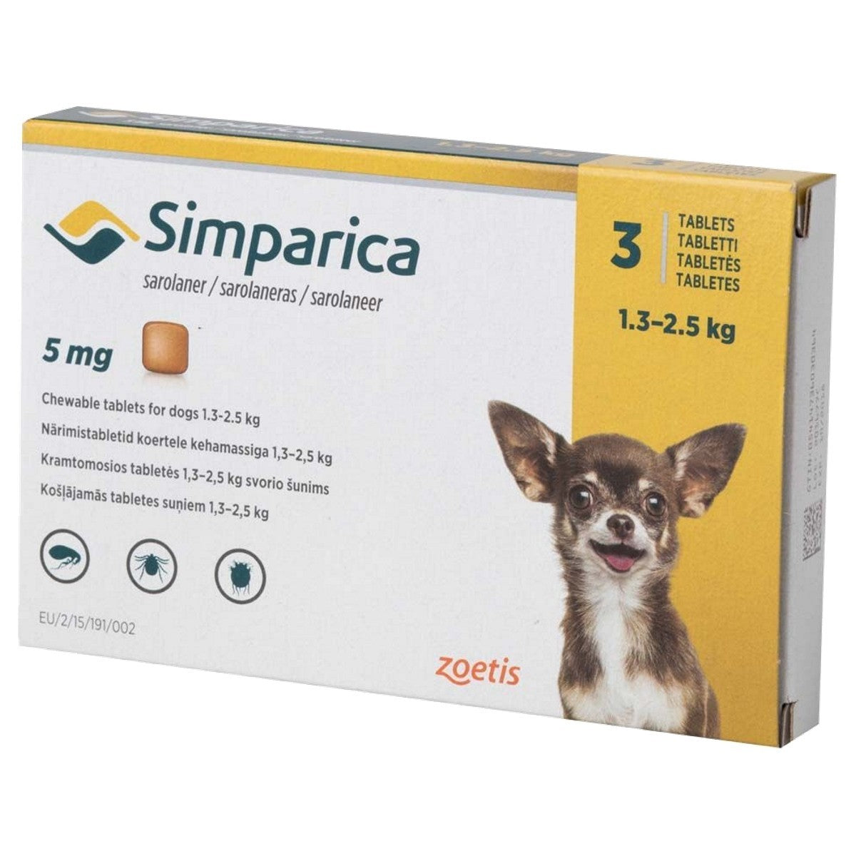 Simparica Chewable Tablets for Dogs (3 pack)