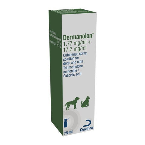 Dermanolon Spray for Dogs and Cats 75ml