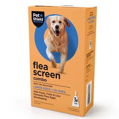 Flea Screen Combo Spot on for dogs - large dogs (20-40kg) 3 pipettes