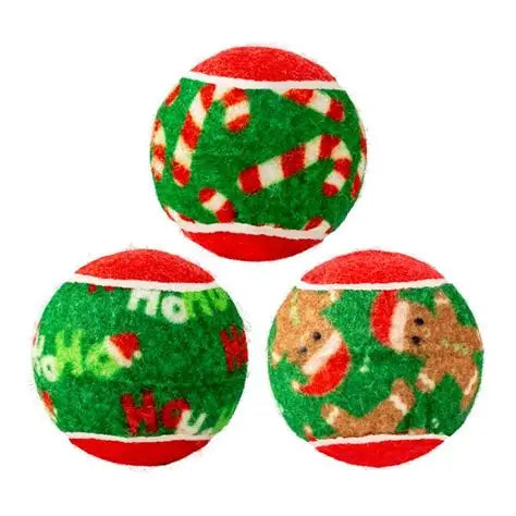 KONG Holiday SqueakAir Balls 6pk Medium