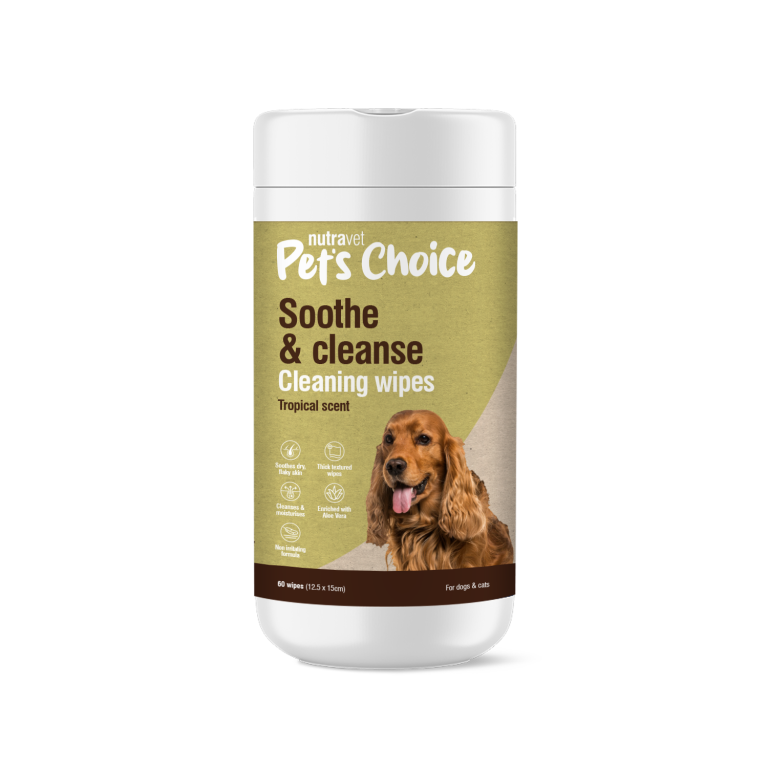 Pets Choice – Soothe & cleanse – Cleaning wipes