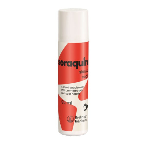 Seraquin Skin and Coat Liquid Supplement for Cats and Dogs 95ml