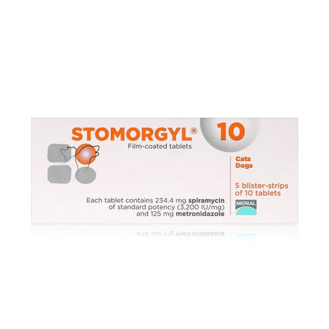 Stomorgyl 10 Film Coated Tablets x 50