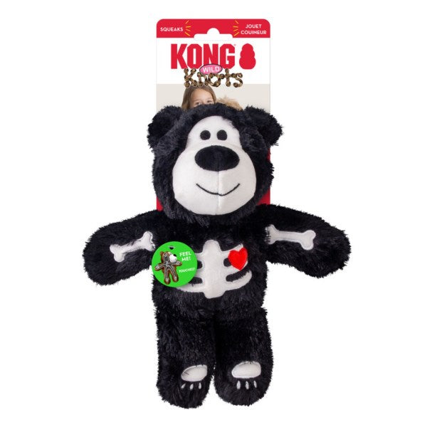 Kong Halloween Wild Knots Skeleton Bear Assorted M/L