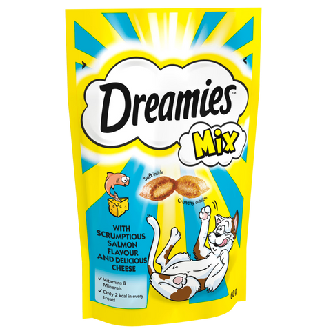 Dreamies Salmon & Cheese Cat Treats 60g